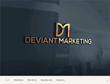 Tablet Screenshot of deviantmarketing.com